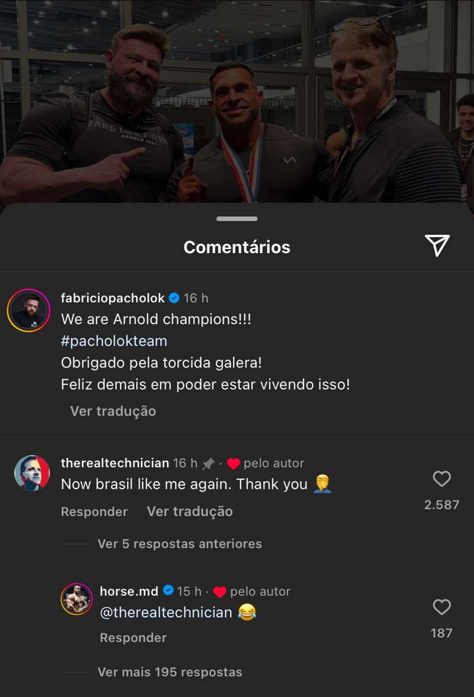 Chris Aceto alfineta fãs de Ramon Dino