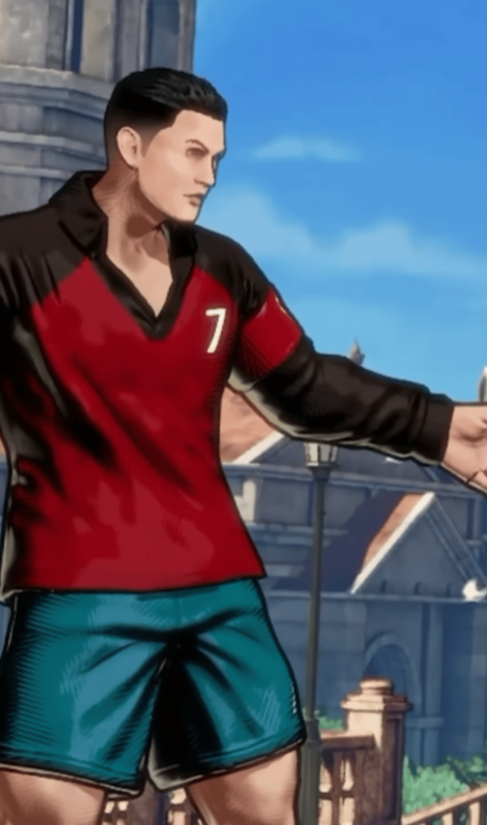 Cristiano Ronaldo em jogo de vídeo game