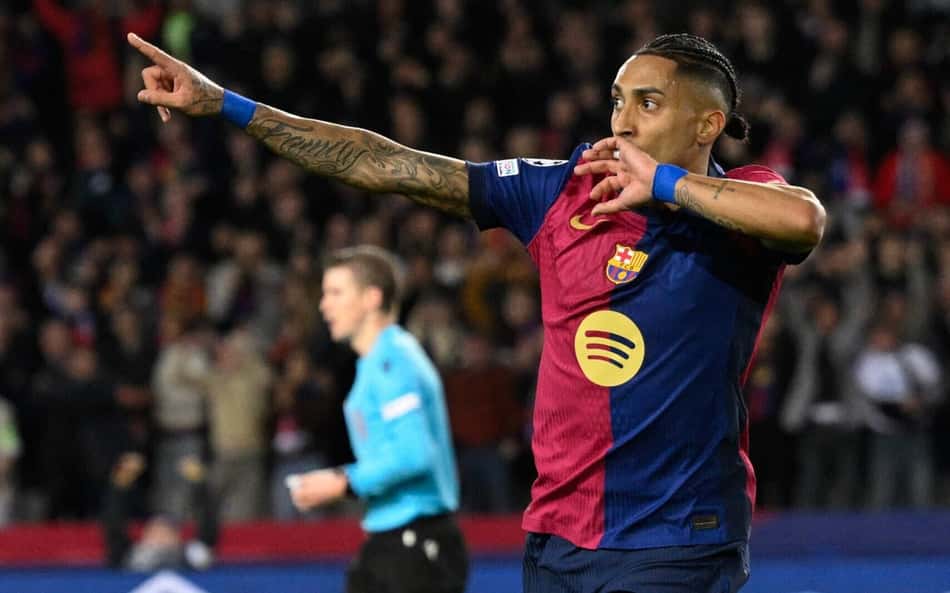 Bola de Ouro? Raphinha supera marca de Neymar na Champions League pelo Barcelona