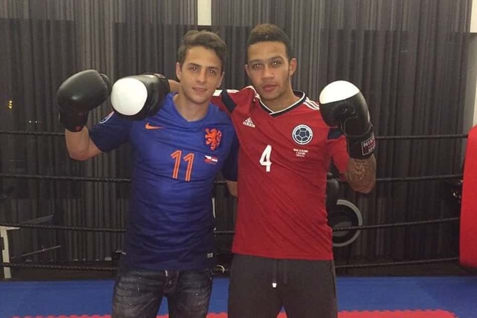 Arias e Memphis eram amigos de PSV Foto: Redes Sociais
