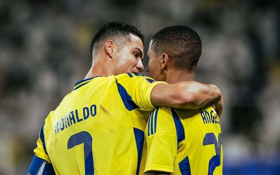 Com CR7 no time, Ângelo se destaca em assistências no Al Nassr