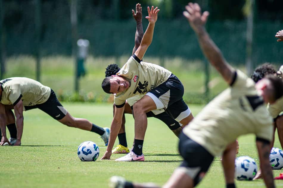 Elenco do Vitória em preparação para o Campeonato Brasileiro Foto: Victor Ferreira / EC Vitória