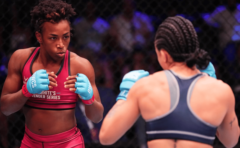 Antes do UFC, Alexia Thainara em ação no Dana White's Contender Series (Foto: Reprodução / Instagram)