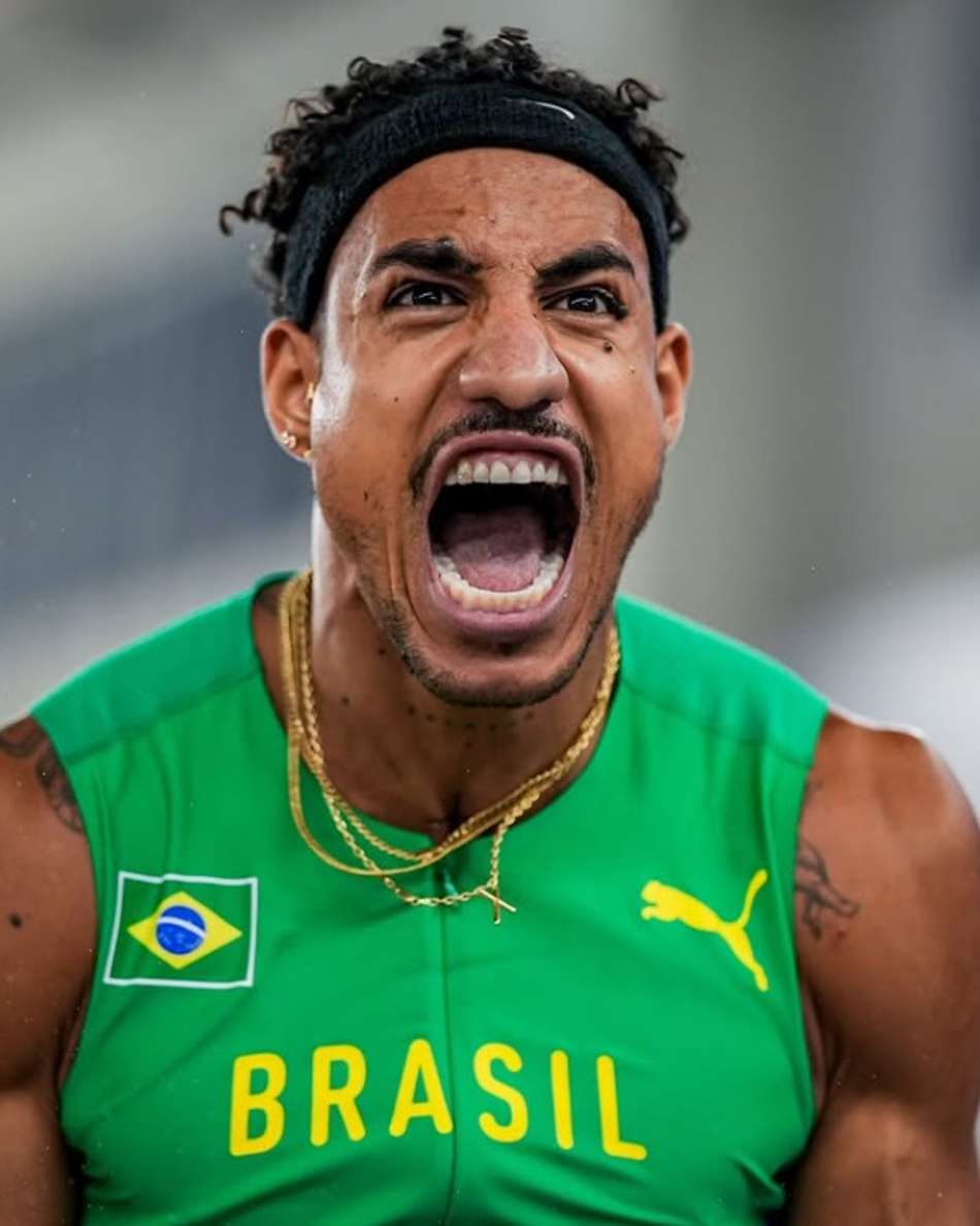 Almir Jr. perdeu a medalha de bronze no Mundial de atletismo por milímetros na prova do salto triplo. (Foto: Divulgação/ Almir Jr.)
