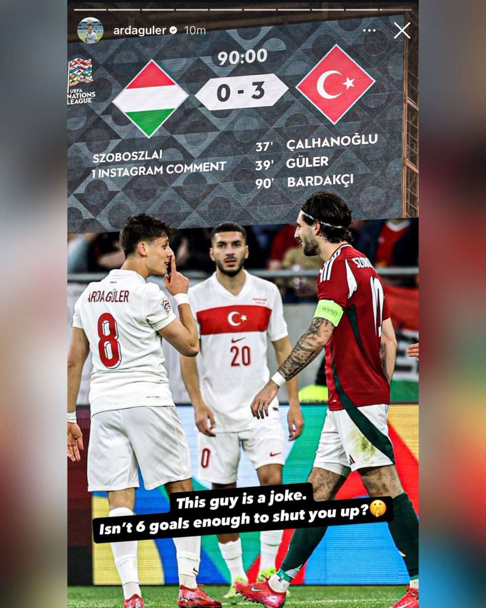 Arda Güler e Szoboszlai - Turquia x Hungria