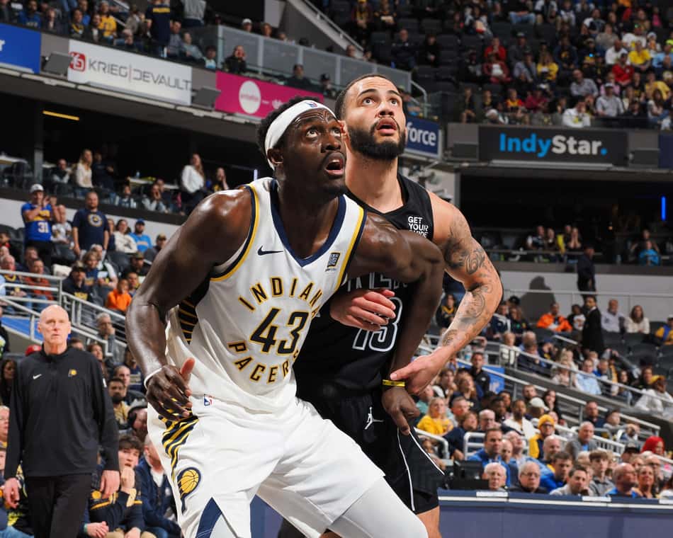 Brooklyn Nets v Indiana Pacers No confronto, Trendon Watford e Myles Turner receberam multa por briga