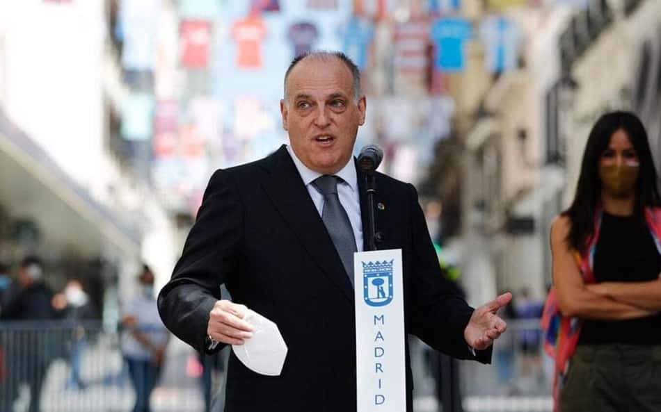 Tebas x Ancelotti: presidente de La Liga rebate técnico do Real Madrid