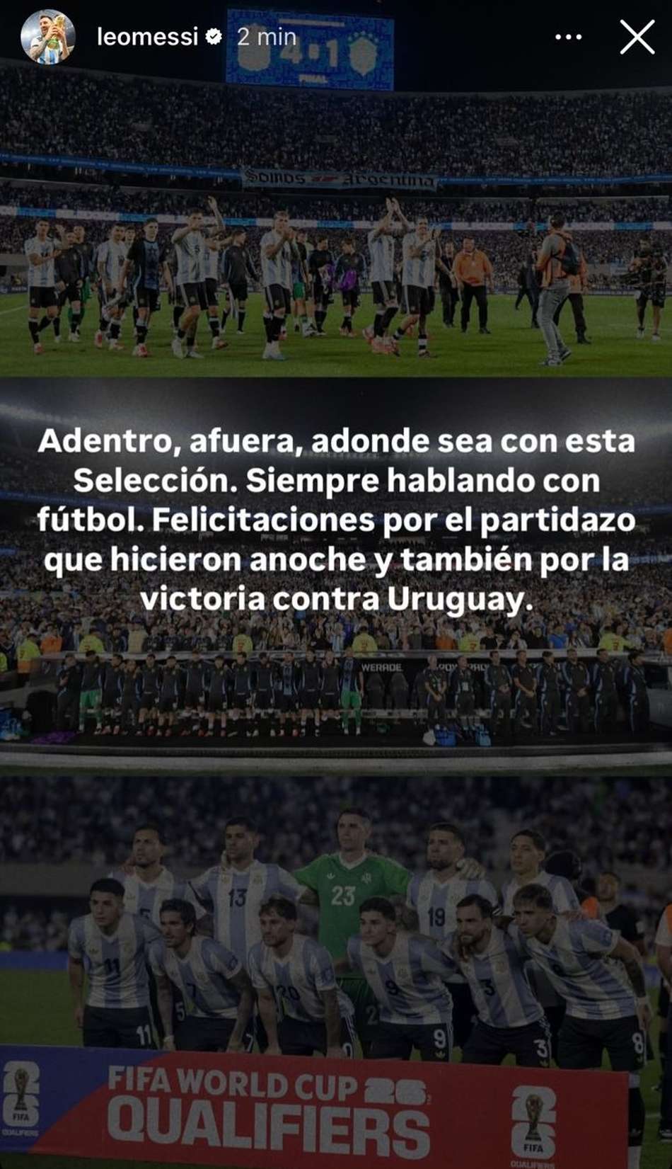 Messi - Argentina x Brasil