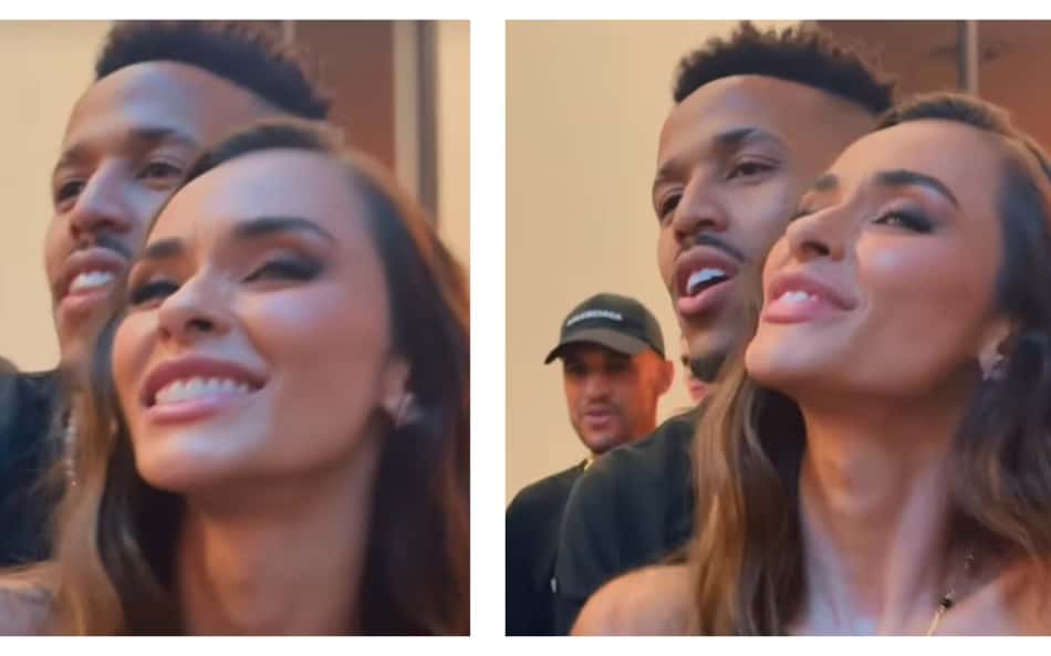 Éder Militão comemora aniversário da esposa com filha e enteados presentes