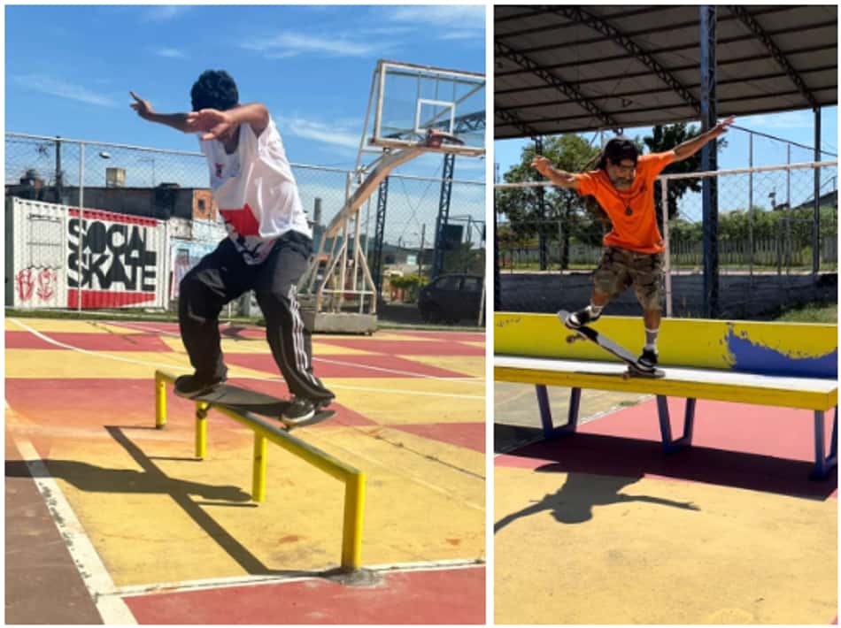 ONG Social Skate, comandada por Sandro Testinha, já está usufruindo dos obstáculos doados pelo SLS Super Crown (Foto: Divulgação)