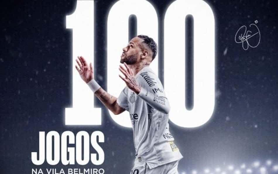 Neymar atinge marca especial na Vila Belmiro pelo Santos; confira