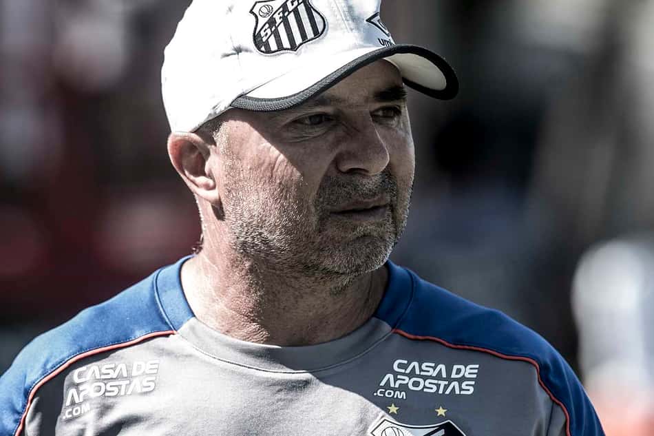 Jorge Sampaoli foi vice-campeão brasileiro com o Santos em 2019. Argentino mora no Rio de Janeiro e está sem clube. (Foto: Ivan Storti/Santos FC)