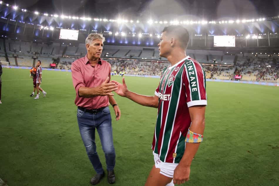 Renato Gaúcho e Thiago Silva em Fluminense x Bragantino