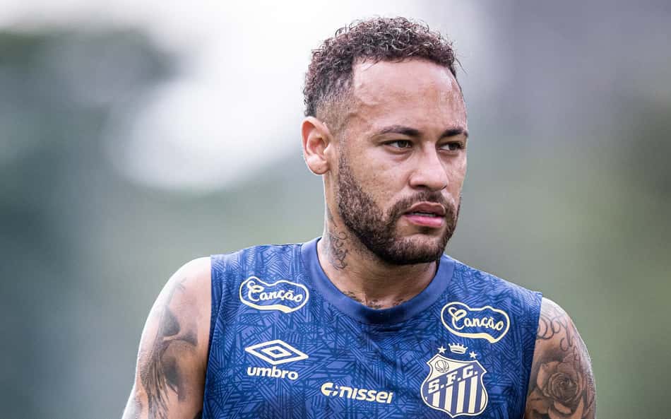 Neymar participa de jogo-treino do Santos no CT Rei Pelé; confira detalhes