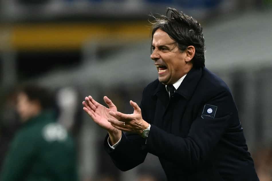 Simone Inzaghi, acertado com o Al Hilal, em Inter de Milão x Bayern de Munique (Foto: Marco Bertorello / AFP)