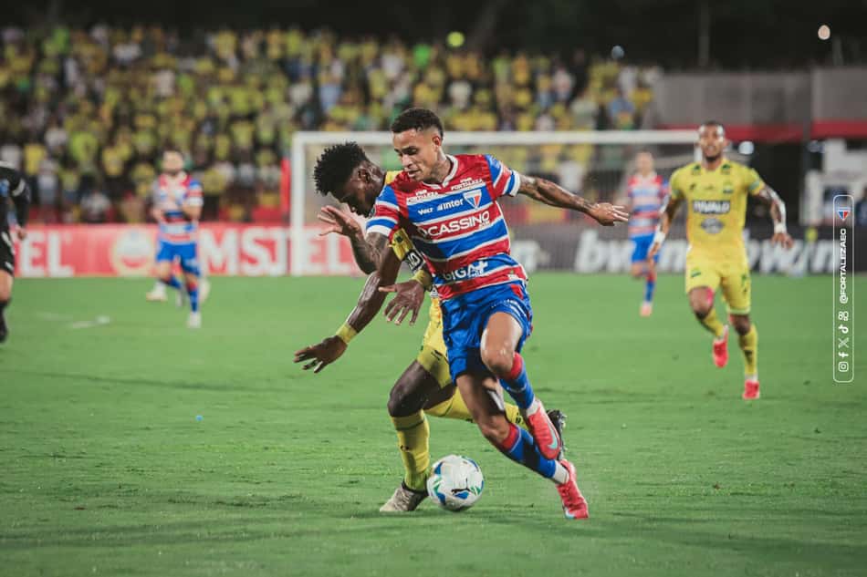 Partida entre Atlético Bucaramanga e Fortaleza, pela Copa Libertadores (Foto: Mateus Lotif/Fortaleza EC)