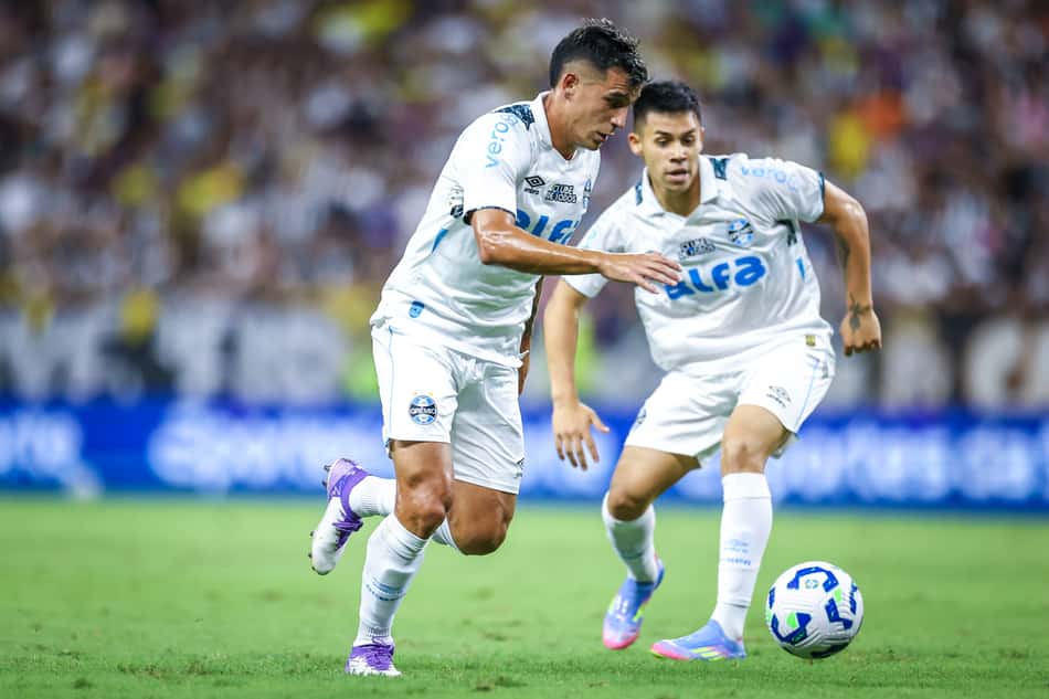Cristaldo entrou no intervalo da derrota para o Ceará. (Foto: Lucas Uebel/Grêmio FBPA)