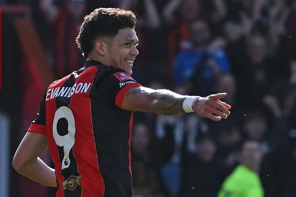 Evanilson em Bournemouth x Manchester City pela Premier League