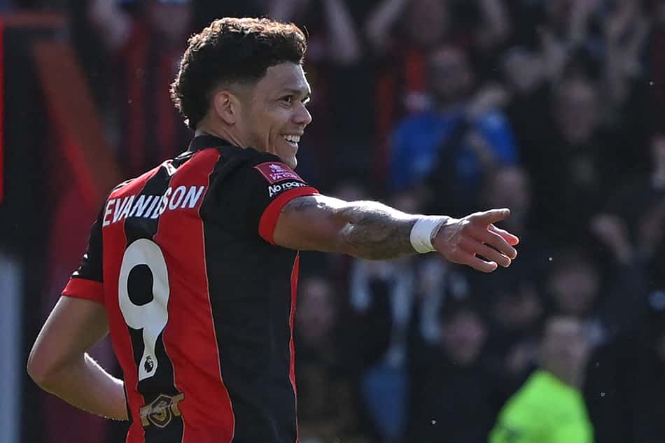 Evanilson em Bournemouth x Manchester City pela Premier League