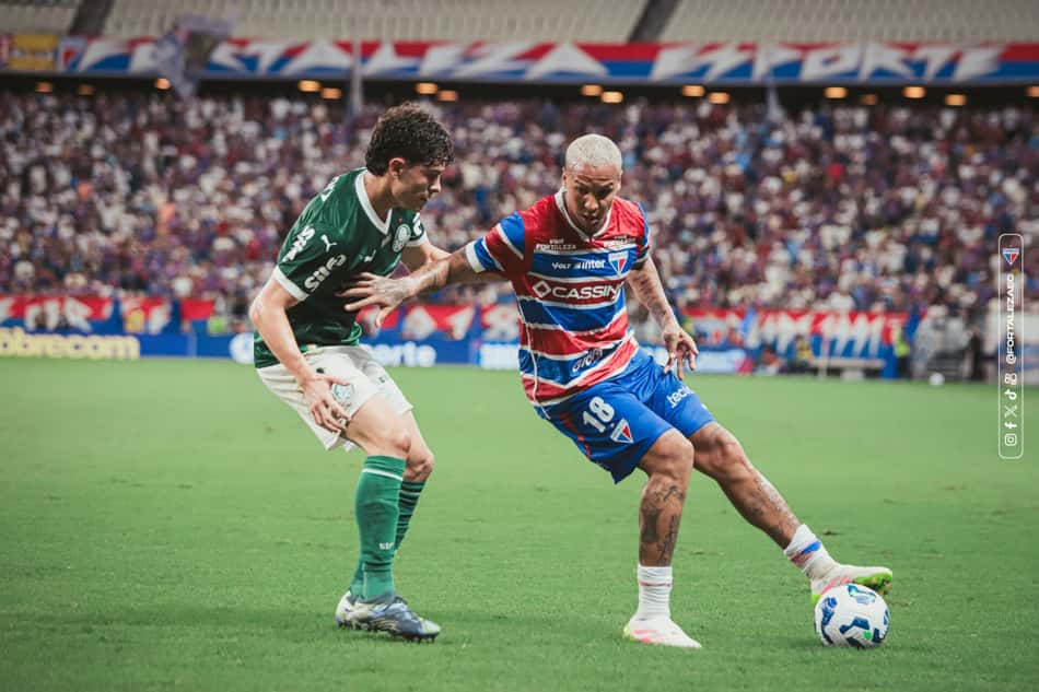 Partida entre Fortaleza e Palmeiras, pelo Brasileirão 2025 (Foto: Mateus Lotif/Fortaleza EC)