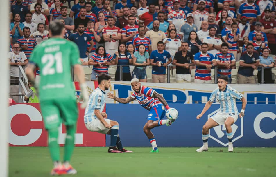 Partida entre Fortaleza e Racing, pela Libertadores 2025 (Foto: Mateus Lotif/Fortaleza EC)
