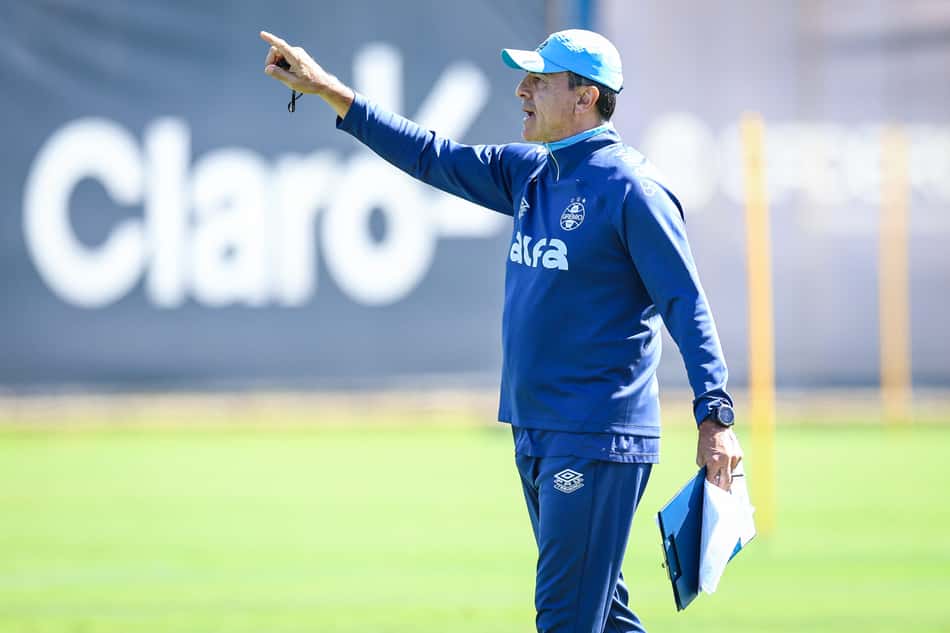 Gustavo Quinteros, ex-técnico do Grêmio. (Foto: Lucas Uebel/Grêmio FBPA)