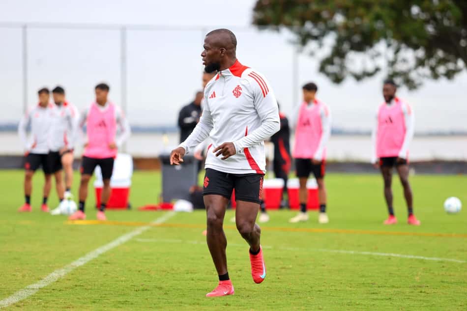 Treino do Internacional - Enner Valencia (Foto: Ricardo Duarte/SC Internacional)