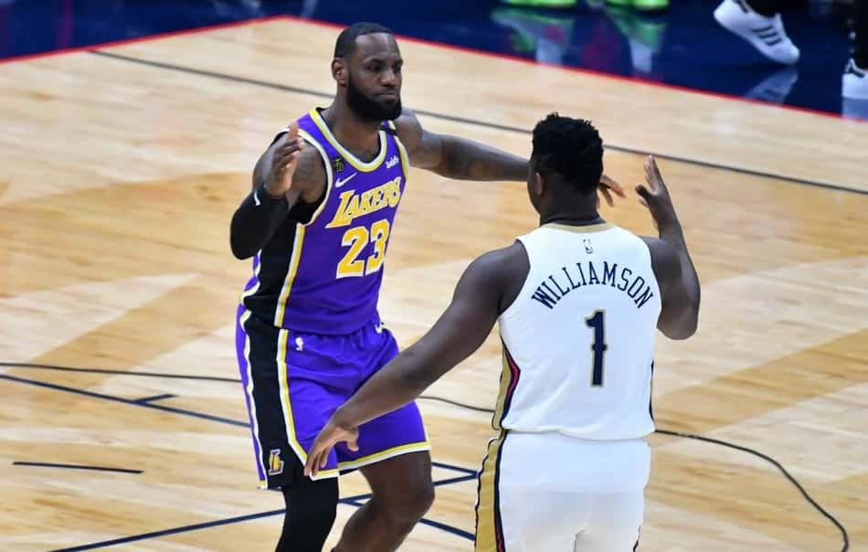 LeBron James e Zion Williamson