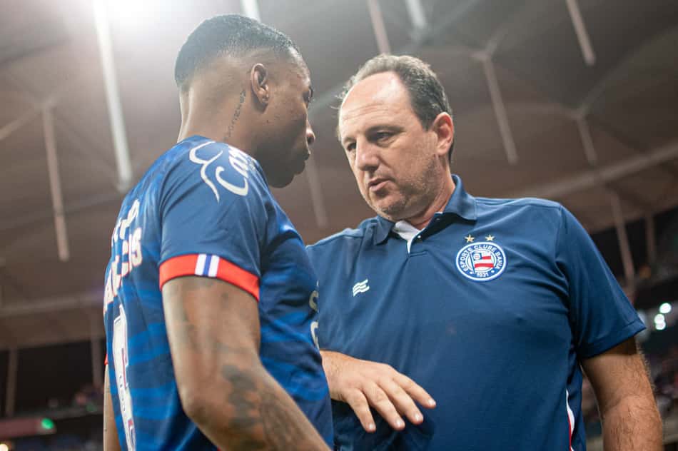 Jean Lucas, jogador do Bahia, e Ceni