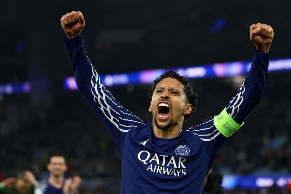 Marquinhos comemora vaga nas semis da Champions