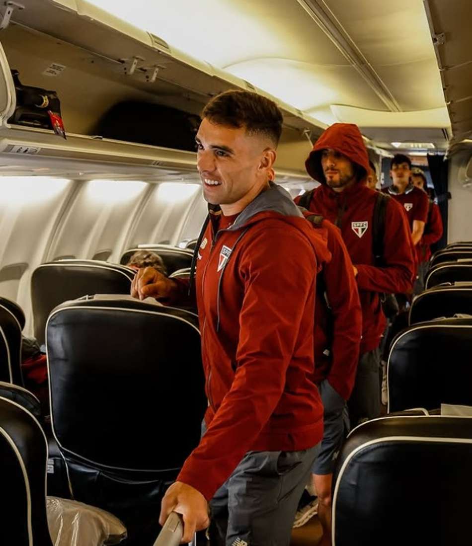 Elenco do São Paulo viaja para Belo Horizonte para o duelo contra o Atlético-MG pelo Brasileirão. (Foto: Rubens Chiri/ SPFC)