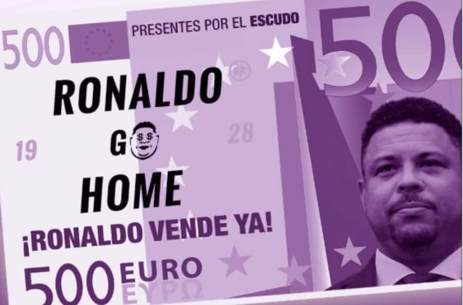 Torcedores do Valladolid preparam ofensas a Ronaldo