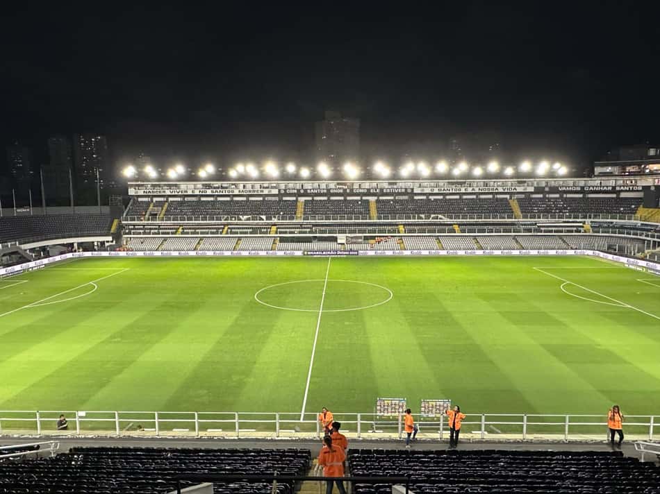 Vila Belmiro recebe duelo entre Santos e Atlético-MG pela quarta rodada do Campeonato Brasileiro. (Foto: Divulgação/ Santos)