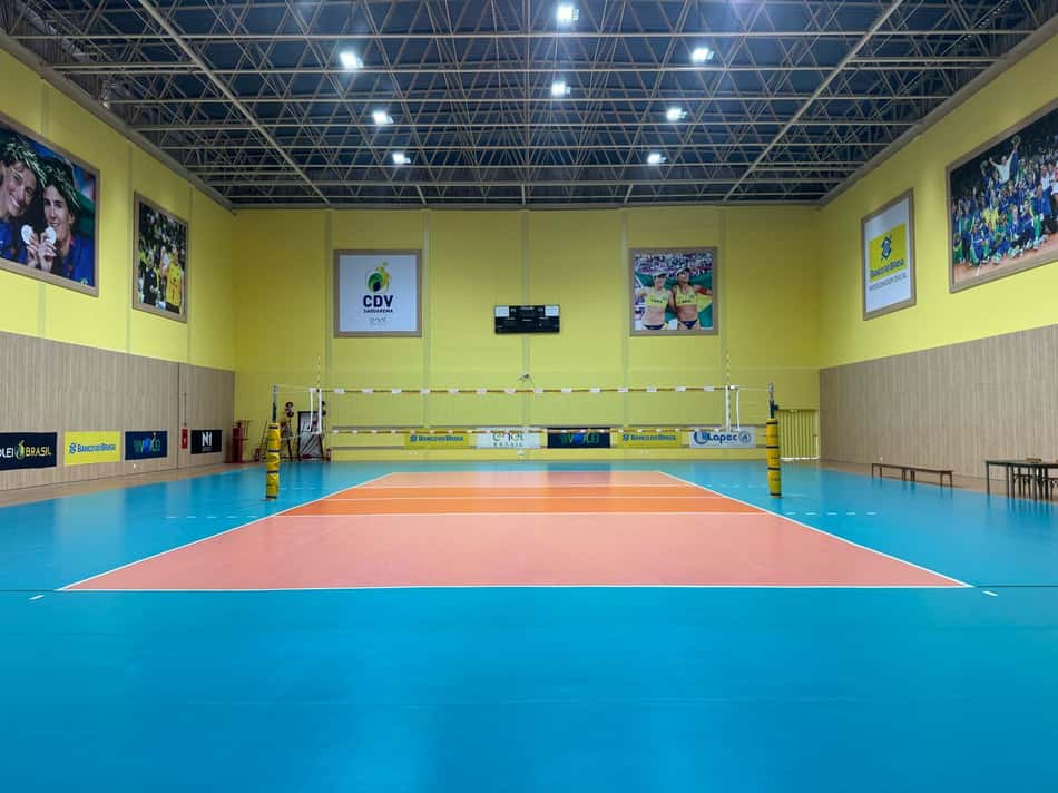 Quadra do CT de Saquarema após reformas