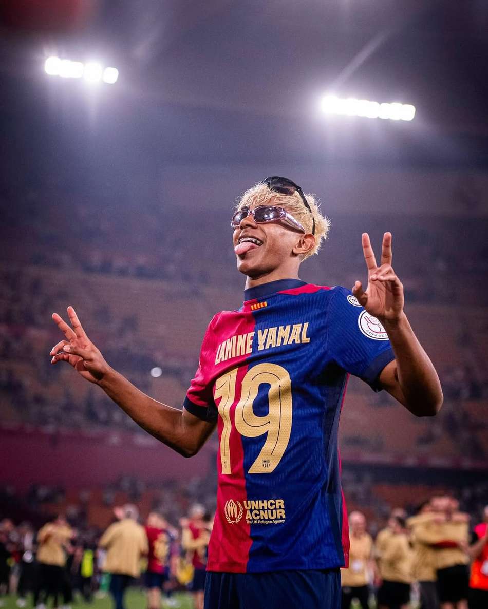 Lamine Yamal provocou o Real Madrid após o título da Copa do Rei (Foto: Reprodução/Lamine Yamal)