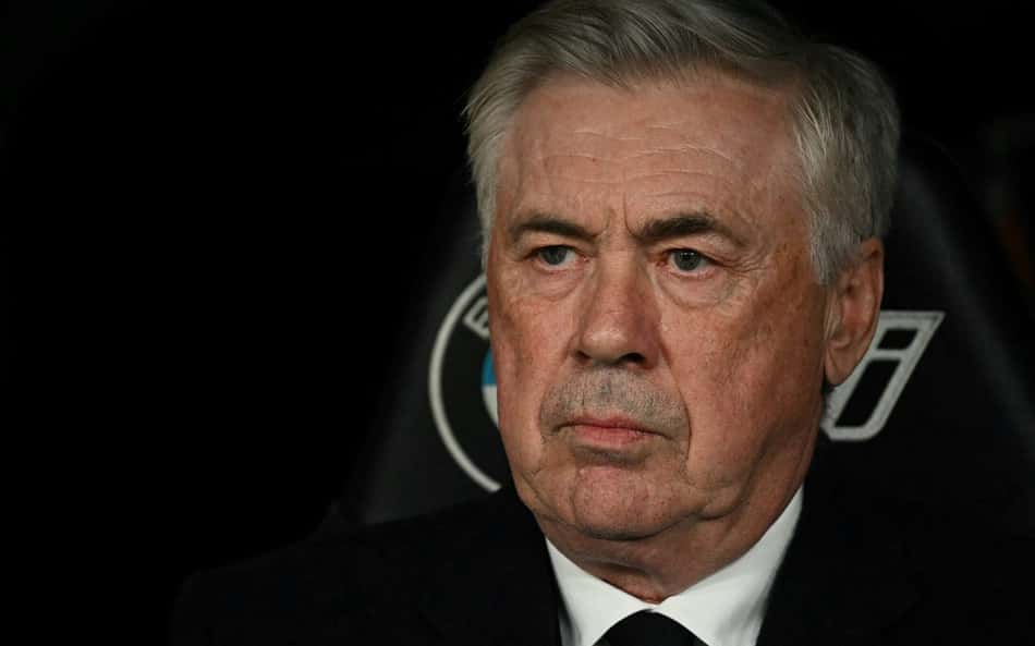 Carlo Ancelotti, comandante do Real Madrid (Foto: Javier Soriano/AFP)