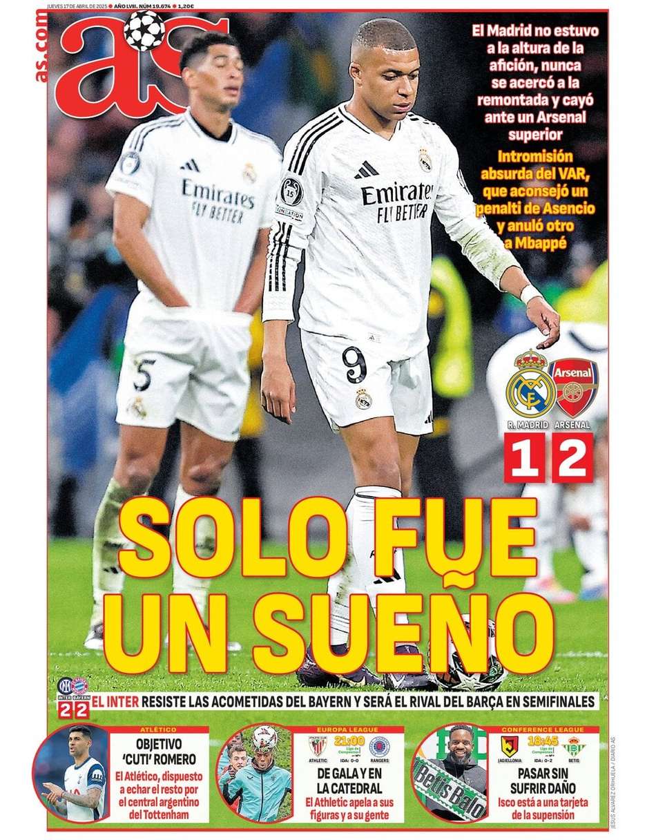 Real Madrid x Arsenal - As