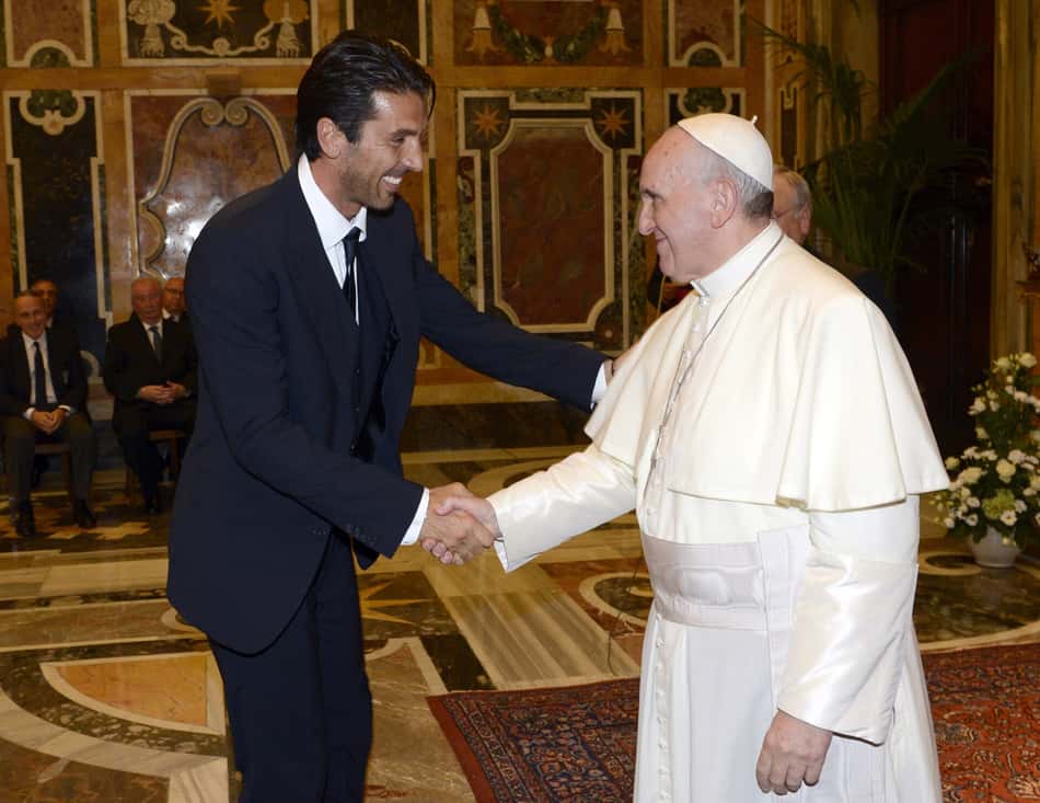 Buffon e o Papa Francisco