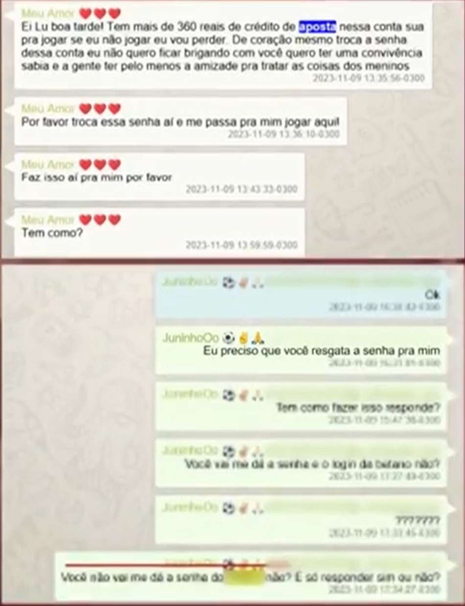 conversa irmão bruno henrique ludmila