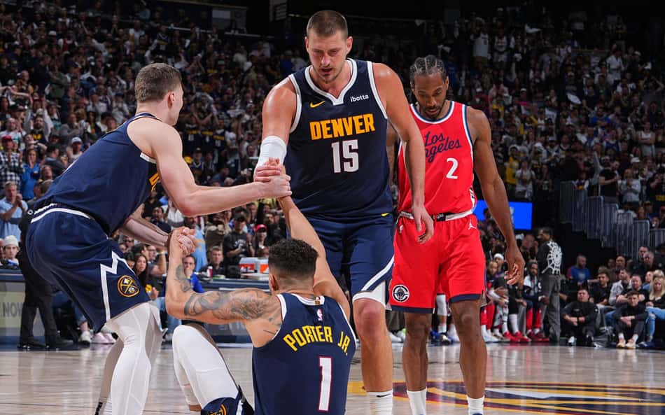 Nikola Jokic brilha, mas Nuggets é derrotado pelo Clippers de Kawhi Leonard nos playoffs da NBA