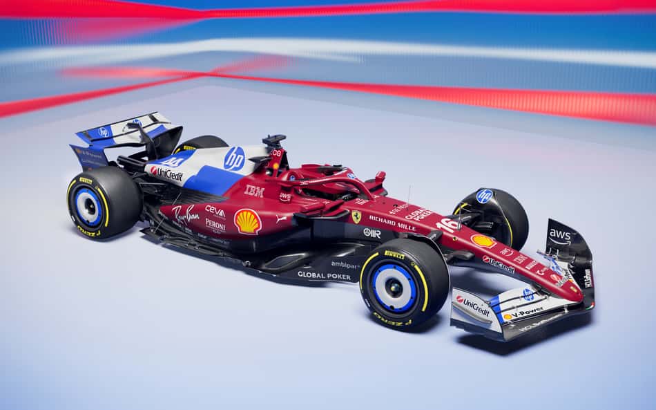 Ferrari joga azul na traseira, mas mantém vermelho em pintura do GP de Miami