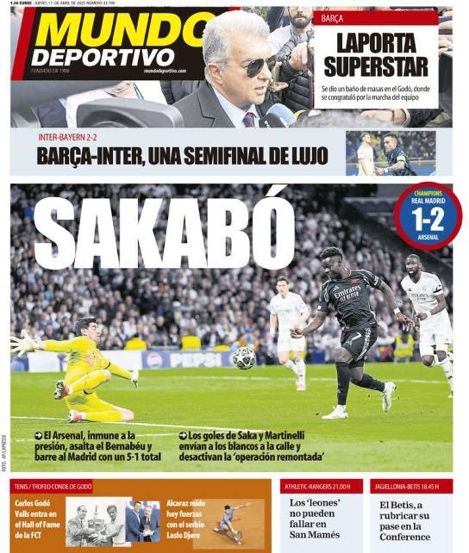 Real Madrid x Arsenal - Mundo Deportivo