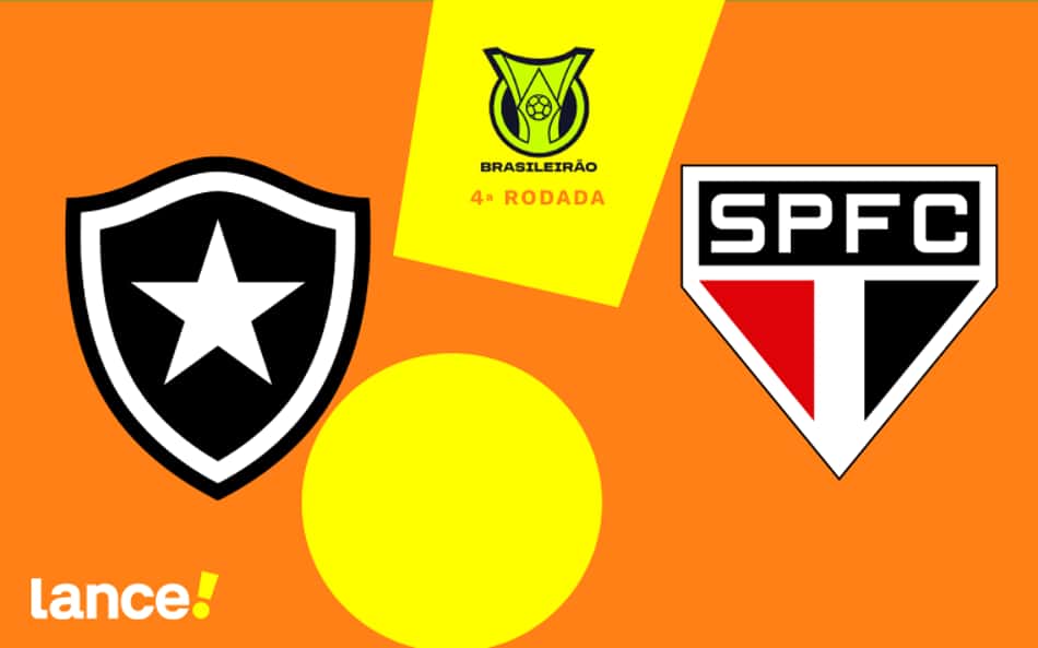 Botafogo x São Paulo: onde assistir, horário e escalações do jogo pelo Brasileirão