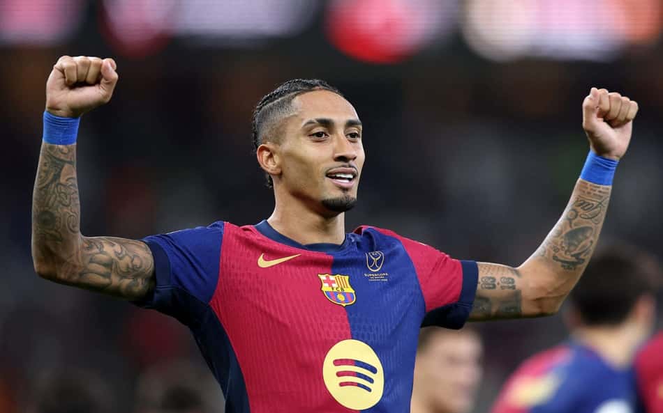 Em grande fase pelo Barcelona, Raphinha busca findar jejum diante do Atlético