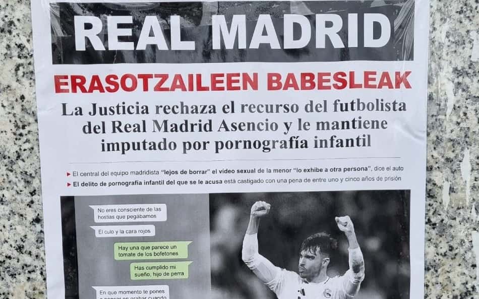 'Protetor de agressores': Real Madrid é alvo de protesto da torcida do Alavés