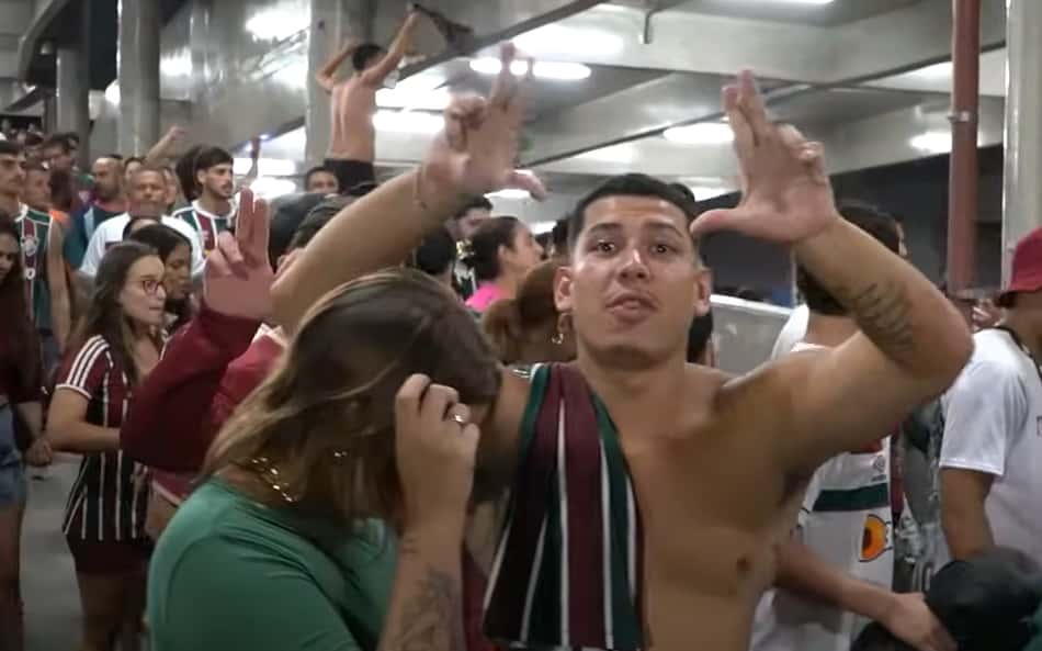Homem flagra suposta traição em vídeo do Fluminense, e clube brinca: 'Brutal'
