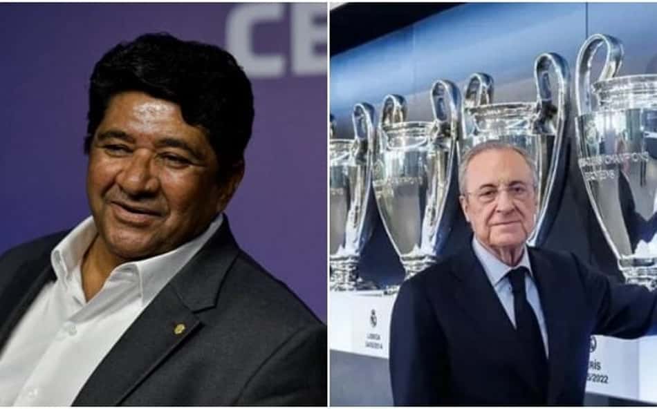 Ednaldo agradeceu Florentino Pérez (Foto: Thiago Ribeiro/AGIF/ Divulgação)