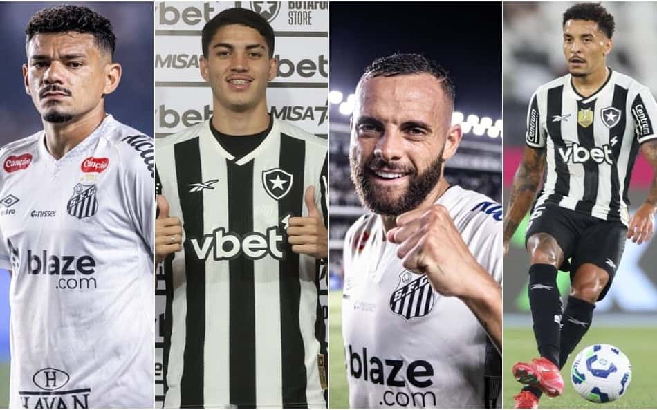 Lei do ex? Santos e Botafogo protagonizam duelo de reencontros
