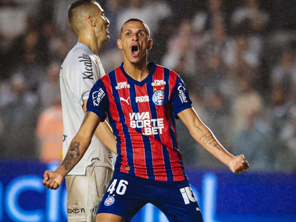 Juba comemora gol contra o Santos Foto: Letícia Martins / EC Bahia