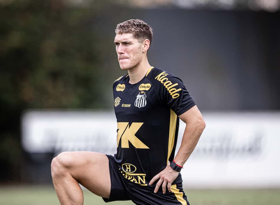 Rollheiser deve ser titular no Santos (Foto: Raul Baretta/ Santos FC)